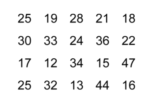 numbers-table